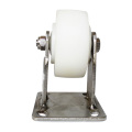 4 inch heavy duty flat rigid stainless steel nylon casters